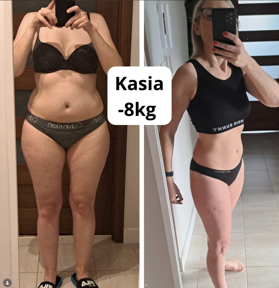 Metamorfoza Kasi: minus 8 kg.